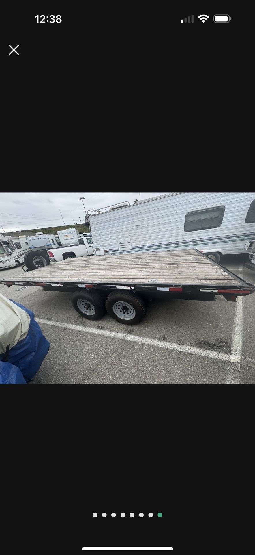 Deckover Cargo Transport Trailer Flatbed Utility Equipment Trailer HD Axle