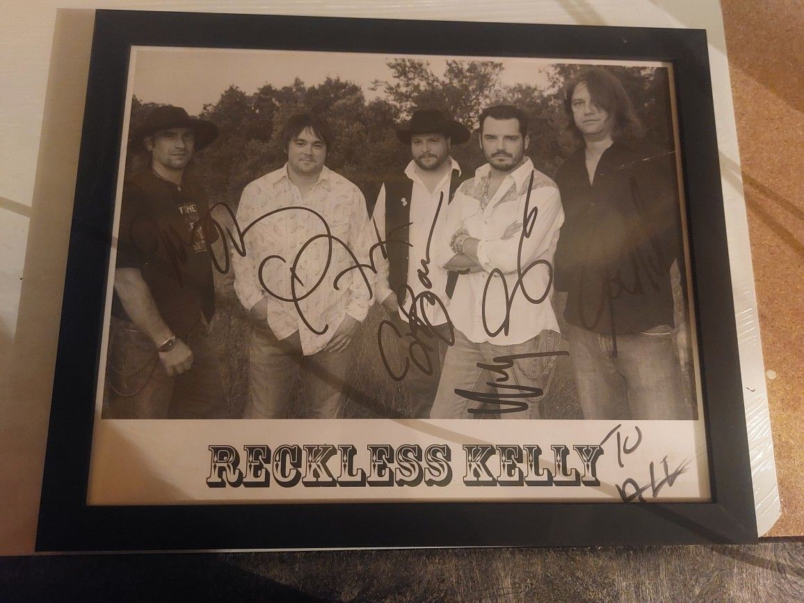 Band Reckless Kelly Framed Autographs