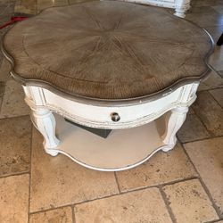 Coffee Table And End Table. Rustic Paint
