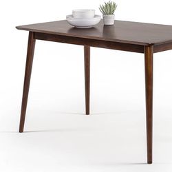 ZINUS Jen 47 Inch Wood Dining Table / Solid Wood Kitchen Table / Easy Assembly, Espresso