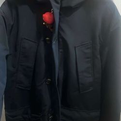 Navy blue jacket (Superdry) , featuring a unique design #oversizedjacket