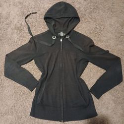 Black Zip Up Hoodie 