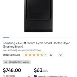 Washer/Electric Dryer 