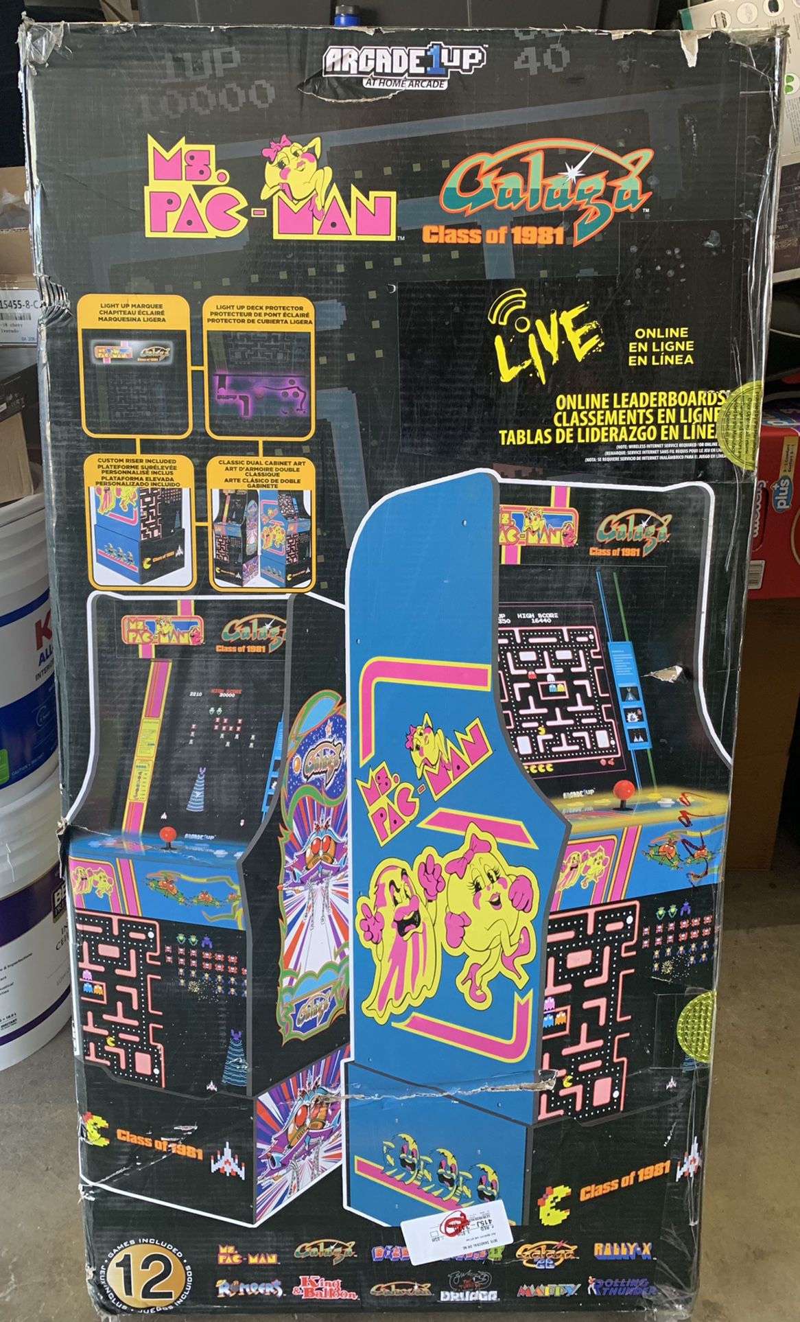 Iconic Ms. Pac-Man & Galaga Class of 1981 Arcade1up Arcade Machine BrandNew.  