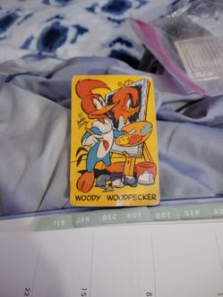Woody woodpecker trading card