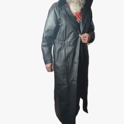 Men's Vintage Quality Leatger Trench Coaat  