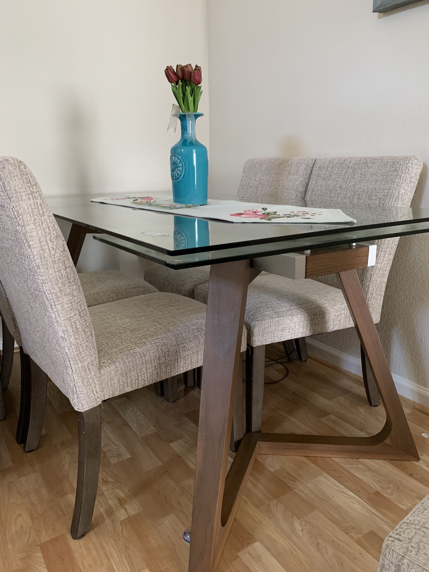 Expandable Dining Table Glass