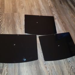 Glass Media Shelves(3)