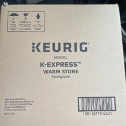 Keurig K-Express Coffee Maker, Single Serve K-Cup Pod Coffee Brewer, Warm Stone