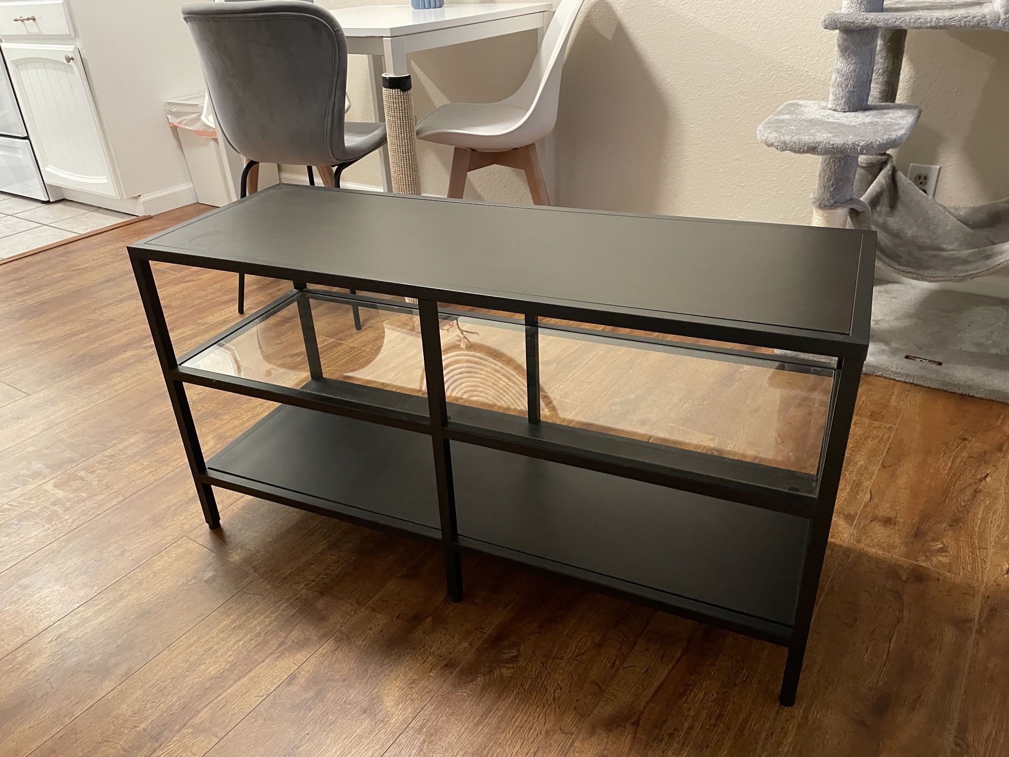 IKEA black TV stand console