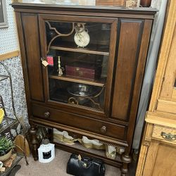 Antique Hutch w/ Glass Door