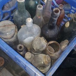 Glass Bottles  Antique 