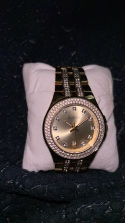 Bulova Crystal Gold-Tone Watch