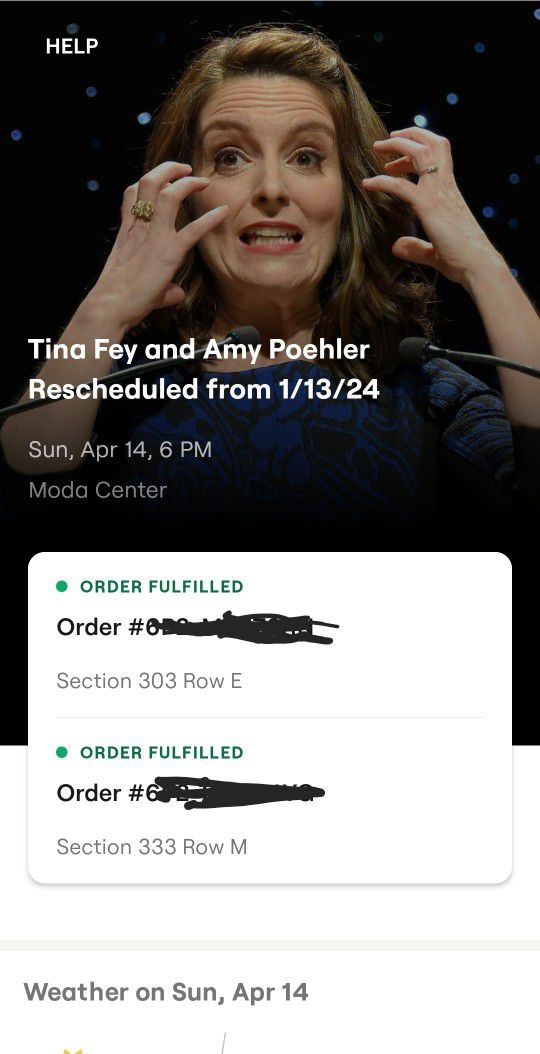 Tina Fey And Amy Poehler Tickets!