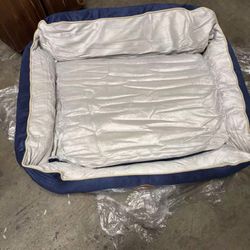 Dog Bed for Medium Dogs and Cats, Rectangular Shape, Washable, Non-Slip Pet Bed with Soft Fibre Filling