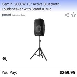 Gemini 15” Bluetooth Speaker