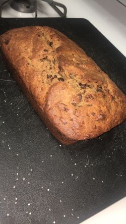 Vegan chocolate chip banana bread