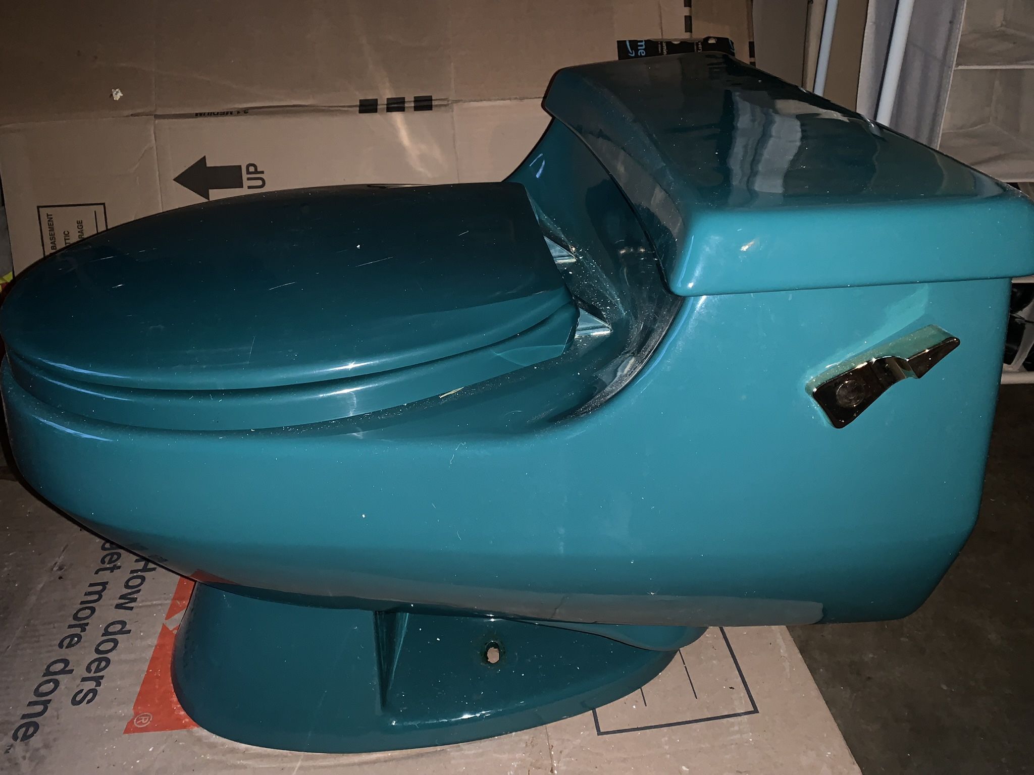 Vintage Toilet Kohler Emerald Green - Free For Pickup