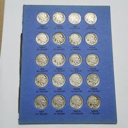 Complete Buffalo Nickel Collection Set 1928 to 1938  P , D , S  Mint Marks