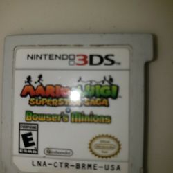 Nintendo 3ds Game Mario And Luigi Super Star Saga Bowsers Minions