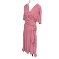 Ralph Lauren Pink Wrap Maxi Dress Black Label Women Fits Size 6 To 8