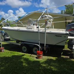 1990 Mako 20 Ft Center Console Open Fisherman Boat
