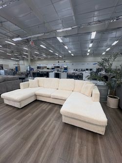 New BIEGE U-shaped corduroy sectional
