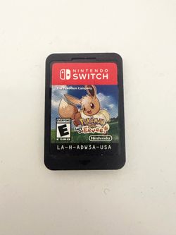 Nintendo switch game  pokemon let’s go EEVEE