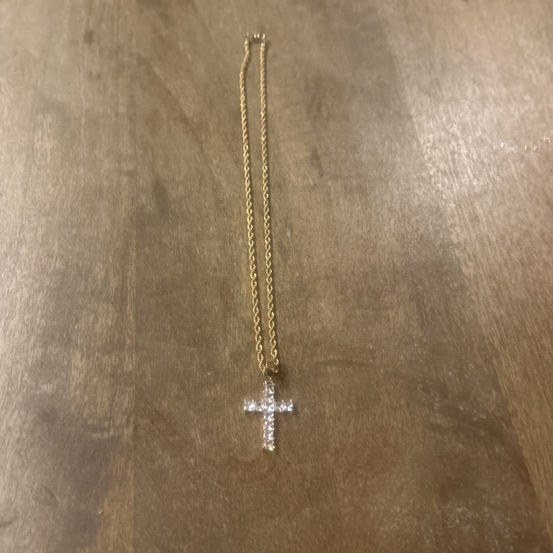 Chain With Iced Out Cross