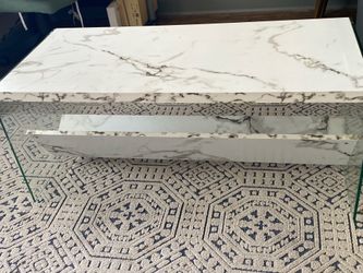 Marble-Look Coffee Table – $70