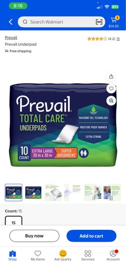 Prevail Total Care Underpads (Extra Large) 10 Count