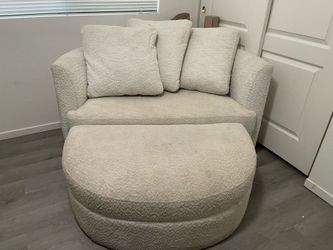 Room Sofa and Footrest