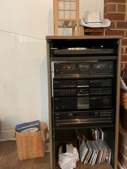 Sony stack stereo system with Sony case.