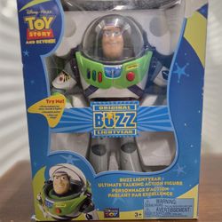 Original Buzz Lightyear Ultimate Talking Action Figure Thinkway Disney Toy Story