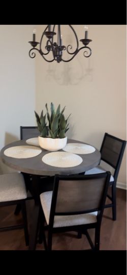 New dining room table and 4 chairs