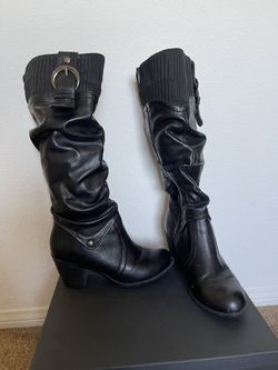 Women’s Black Knee High Boots 