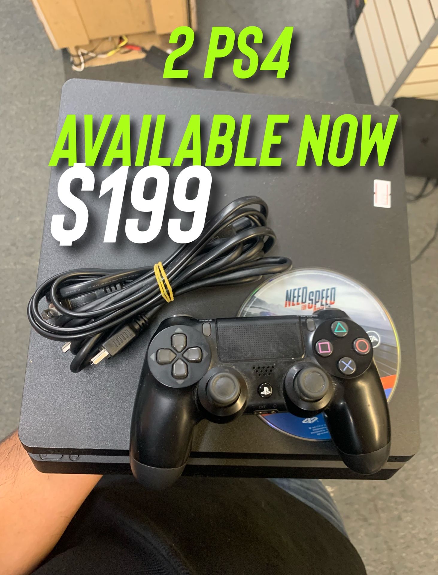 PS4 AVAILABLE NOW