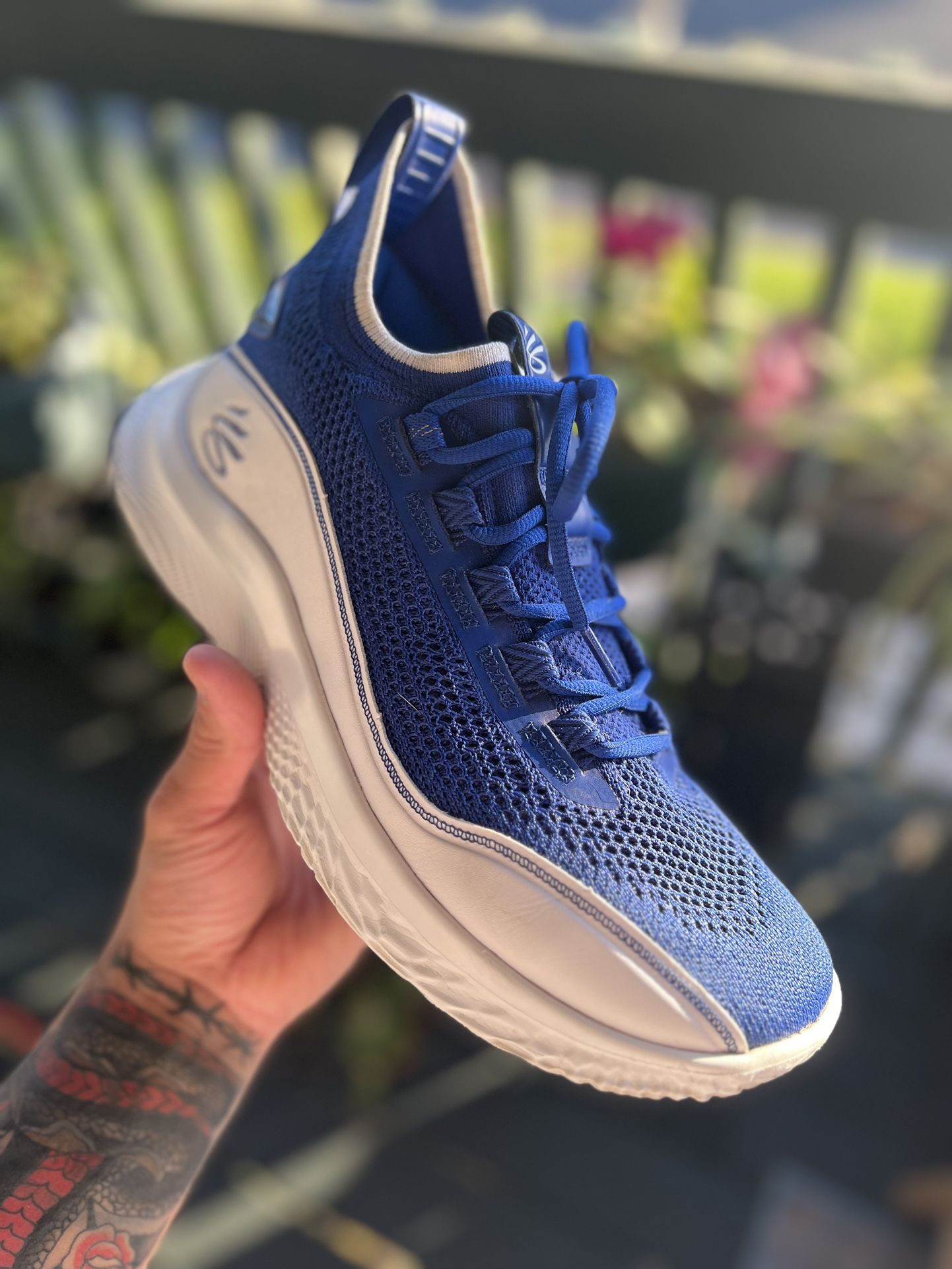 Under Armour Curry 8 Royal Blue Basketball Shoes Size 11 Flow