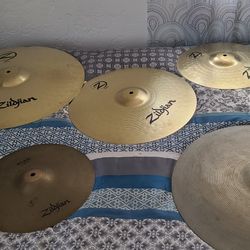 Tama Drum Set With New Zildjian Symbols And New Hard Ware.