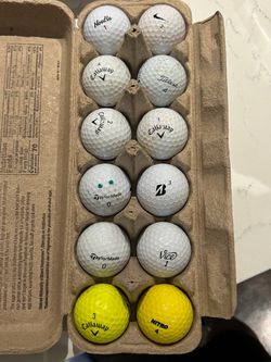 Gently used golf balls-Various brands