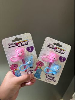 Care Bears straw toppers
