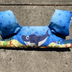 Ricoco  Shark Toddler Swim Vest with Floaties – 20 – 50 lbs.
