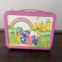 Moschino Pink and Multicolor Castle My Little Pony Bag