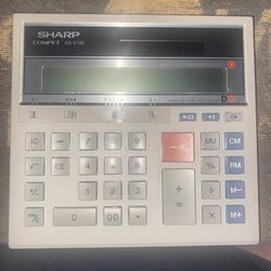 Sharp Compet QS-2130 12-Digit Desktop Financial Twin Power Calculator Solar