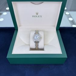 26 MM 2 Tone Stainsteel 10k Gold Bezel Diamonds Real 1 Carat 