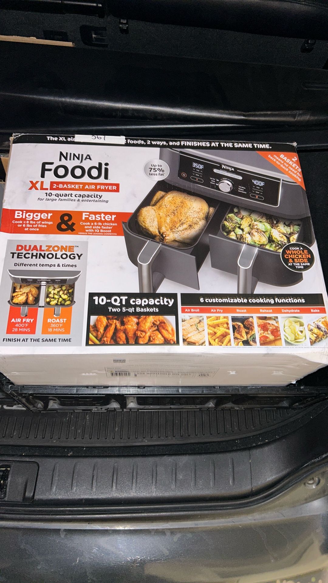Ninja Foodi XL air fryer & Hamilton Beach Blender