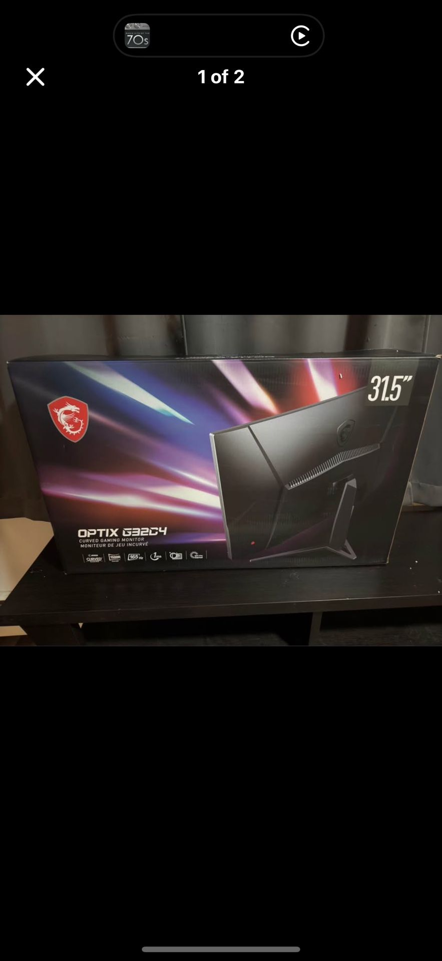 MSI 165 Hz 31.5 inch Gaming monitor