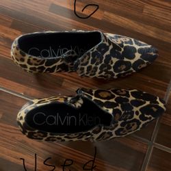 Leopard Print Cow Hair Heels