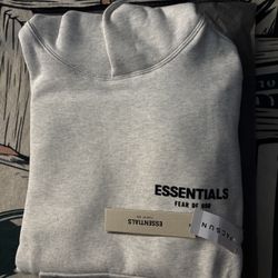 Light Oat essentials hoodie