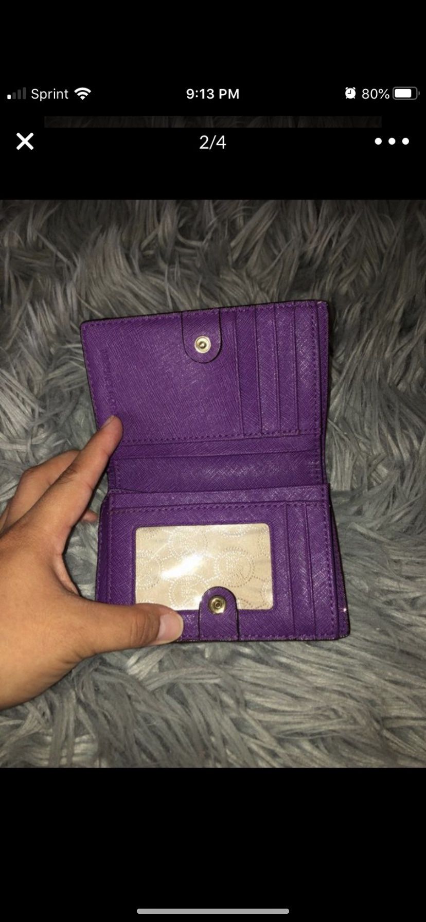 Purple Michael Lord Small Wallet